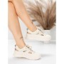 Pantofi Sport Dama din piele naturala 70136X CREAM | ADVANCER