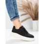 Pantofi Sport Dama din piele naturala FP26309 BLACK-WHITE | ADVANCER