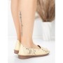 Balerini Dama din piele naturala 355-2 YELLOW | ADVANCER