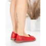 Balerini Dama din piele naturala 355-2 RED | ADVANCER