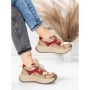 Pantofi Sport Dama din piele naturala 572105 RED | FRANCO GERARDO