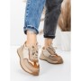 Pantofi Sport Dama din piele naturala 572305 CREAM-YELLOW | FRANCO GERARDO