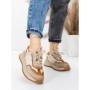 Pantofi Sport Dama din piele naturala 572305 CREAM-YELLOW | FRANCO GERARDO