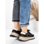 Pantofi Sport Dama din piele naturala 572305 BLACK-CREAM | FRANCO GERARDO