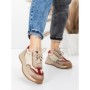 Pantofi Sport Dama din piele naturala 572305 CREAM-RED | FRANCO GERARDO