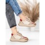 Pantofi Sport Dama din piele naturala 572305 CREAM-RED | FRANCO GERARDO