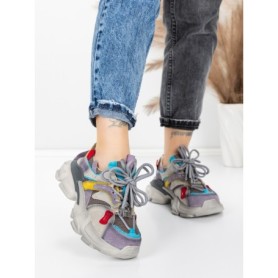 Pantofi Sport Dama din piele naturala HY5782 PURPLE-BLUE | FRANCO GERARDO