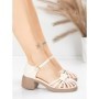 Sandale Dama din piele naturala TP3788-7 CREAM | ADVANCER