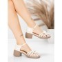 Sandale Dama din piele naturala TP3788-7 CREAM | ADVANCER