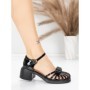 Sandale Dama din piele naturala TP3788-7 BLACK | ADVANCER
