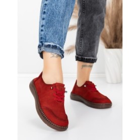 Pantofi Casual Dama din piele naturala 8736 RED | FORMAZIONE