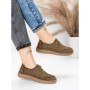 Pantofi Casual Dama din piele naturala 8736 KHAKI | FORMAZIONE