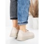 Pantofi Casual Dama din piele naturala 5712567 CREAM | ADVANCER