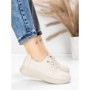 Pantofi Casual Dama din piele naturala 5712567 CREAM | ADVANCER