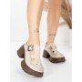 Pantofi Casual Dama din piele naturala 23282 CREAM | ADVANCER