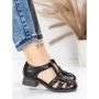 Sandale Dama din piele naturala 7983 BLACK | ADVANCER