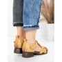Sandale Dama din piele naturala 7983 YELLOW | ADVANCER