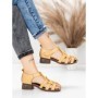 Sandale Dama din piele naturala 7983 YELLOW | ADVANCER