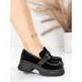 Pantofi Casual Dama din piele naturala 10827 BLACK | FORMAZIONE
