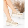 Pantofi Casual Dama din piele naturala 10827 CREAM | FORMAZIONE