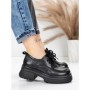 Pantofi Casual Dama din piele naturala 10829 BLACK | FORMAZIONE