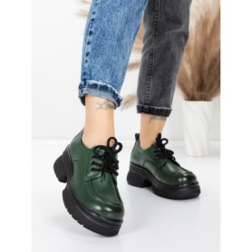 Pantofi Casual Dama din piele naturala 10829 GREEN | FORMAZIONE