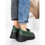 Pantofi Casual Dama din piele naturala 10829 GREEN | FORMAZIONE