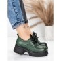 Pantofi Casual Dama din piele naturala 10829 GREEN | FORMAZIONE