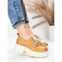 Pantofi Casual Dama din piele naturala 10829 YELLOW | FORMAZIONE