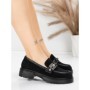 Pantofi Casual Dama din piele naturala 8991F BLACK | ADVANCER