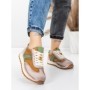 Pantofi Sport Dama din piele naturala KM9218 APRICOT-GREEN | ADVANCER