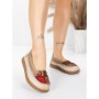 Balerini Dama din piele naturala KM5315 KHAKI | ADVANCER