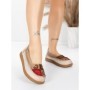 Balerini Dama din piele naturala KM5315 KHAKI | ADVANCER