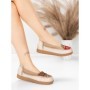 Balerini Dama din piele naturala KM5315 KHAKI | ADVANCER