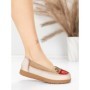 Balerini Dama din piele naturala KM5315 KHAKI | ADVANCER