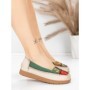 Balerini Dama din piele naturala KM5315 GREEN | ADVANCER