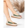 Balerini Dama din piele naturala KM5315 GREEN | ADVANCER