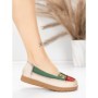Balerini Dama din piele naturala KM5315 GREEN | ADVANCER
