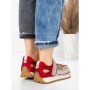 Pantofi Sport Dama din piele naturala KM9207 RED | ADVANCER