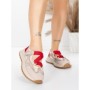Pantofi Sport Dama din piele naturala KM3906 RED | ADVANCER