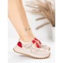 Pantofi Sport Dama din piele naturala KM3906 RED | ADVANCER