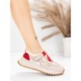 Pantofi Sport Dama din piele naturala KM3906 RED | ADVANCER