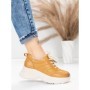 Pantofi Sport Dama din piele naturala 10785 YELLOW | FRANCO GERARDO