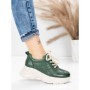 Pantofi Sport Dama din piele naturala 10785 GREEN | FRANCO GERARDO