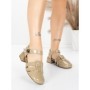 Pantofi cu toc din piele naturala 21161 KHAKI | ADVANCER