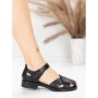 Sandale Dama din piele naturala 9305-90 BLACK | ADVANCER