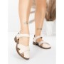 Sandale Dama din piele naturala 9305-90 CREAM | ADVANCER