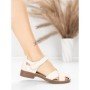 Sandale Dama din piele naturala 9305-90 CREAM | ADVANCER