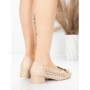 Pantofi cu toc din piele naturala 25876-13 APRICOT | ADVANCER