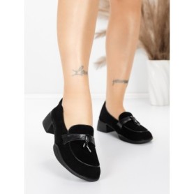 Pantofi Casual Dama din piele naturala 5820-20 BLACK | ADVANCER